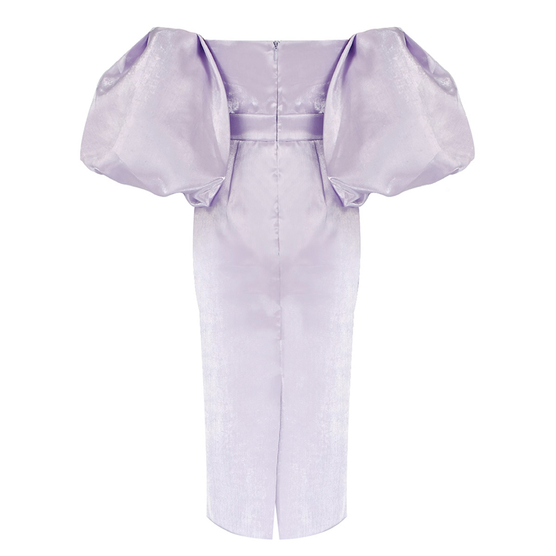 Katarina Puff Sleeve Dress - Lilac - Luxette Boutique